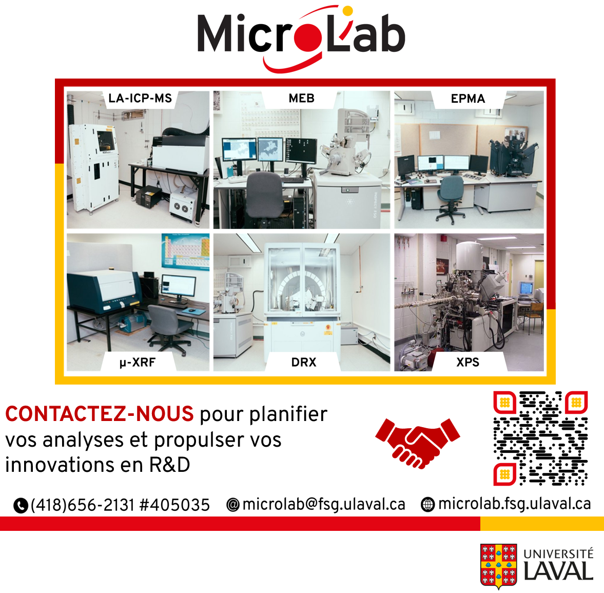 MicroLab - Plateforme de microanalyse - Université Laval